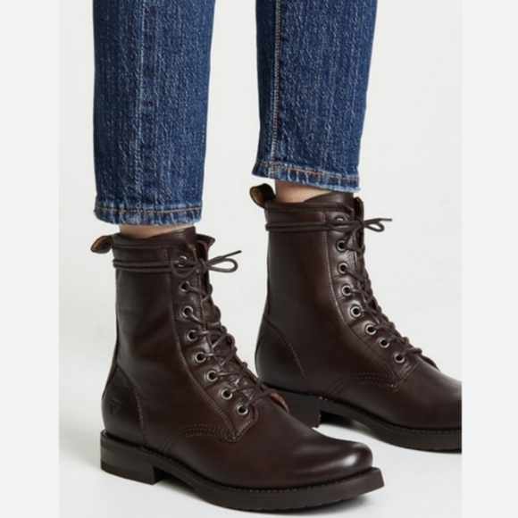 Frye Veronica Combat Boots (9) - Picture 1 of 5